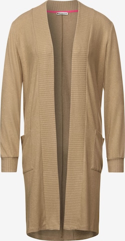 STREET ONE Knit cardigan in Beige: front