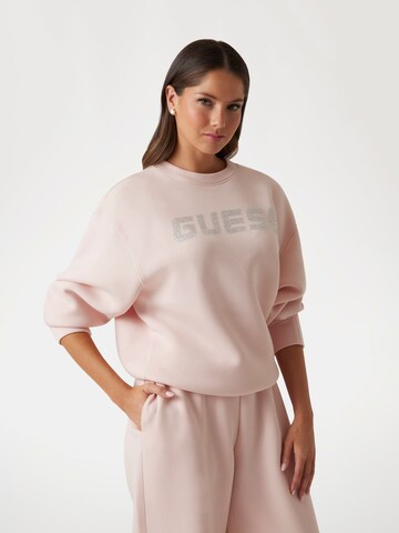 GUESS Sweatshirt 'Cecilia' in Pink: front