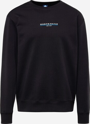 North Sails Sweatshirt in Black: front