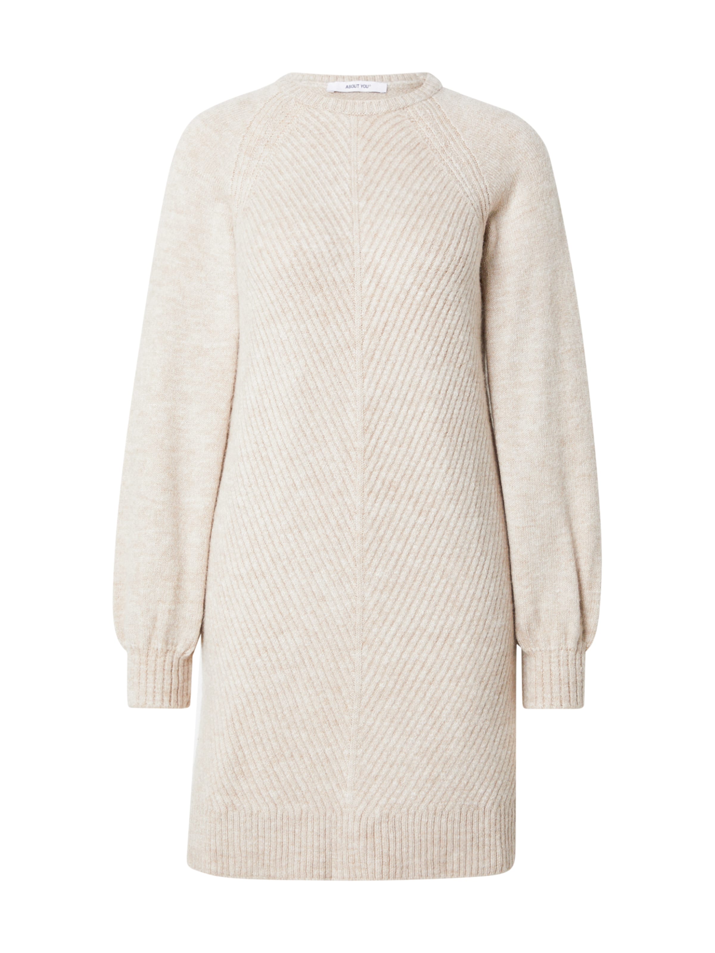ABOUT YOU Πλεκτό φόρεμα 'Branka' σε μπεζ: μπροστά