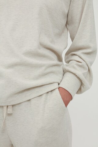 ICHI Sweatshirt 'KYLA LS' in Beige