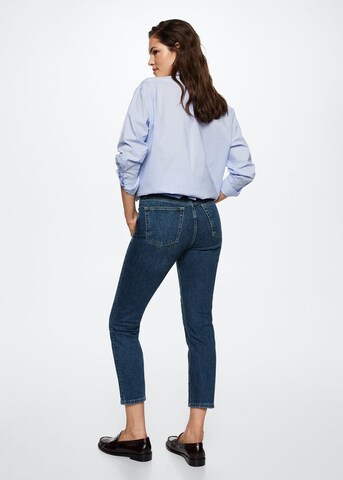 Coupe slim Jean 'Claudia' MANGO en bleu