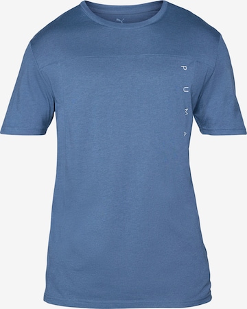 Tricou funcțional de la PUMA pe albastru: față