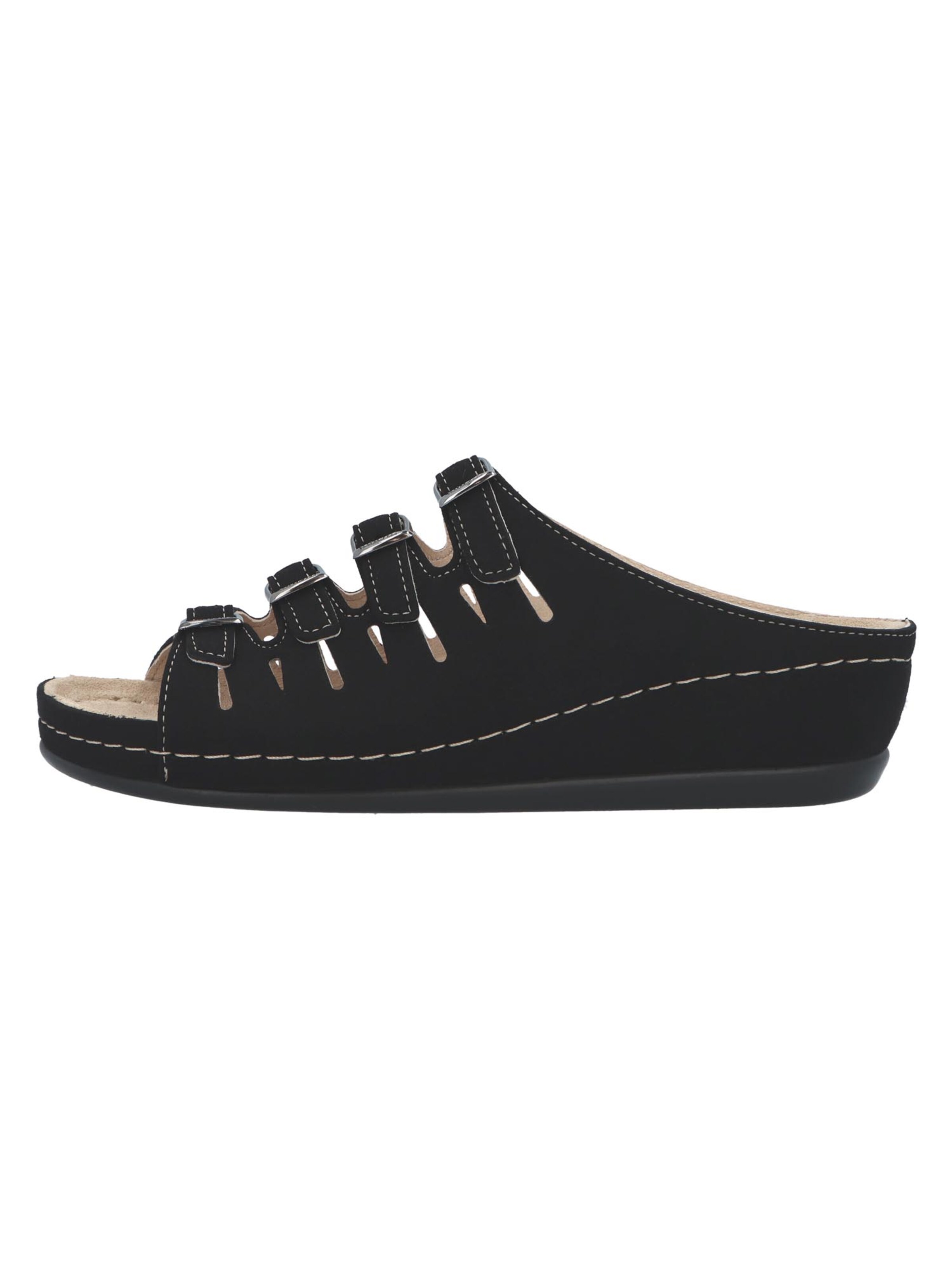 BERKEMANN Mules 'Hassel' in Black: front