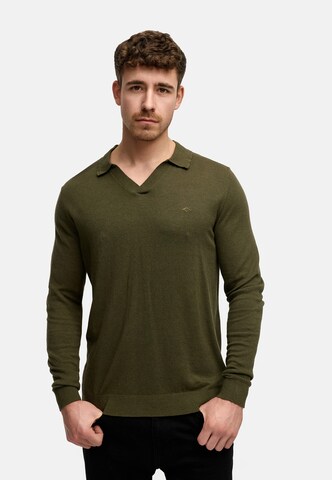 Pull-over 'Hagen' INDICODE JEANS en vert : devant