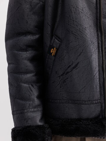 ALPHA INDUSTRIES Between-Season Jacket 'B3 FL' in Black