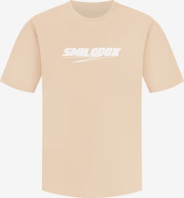 T-Shirt 'Blake' Smilodox en beige : devant