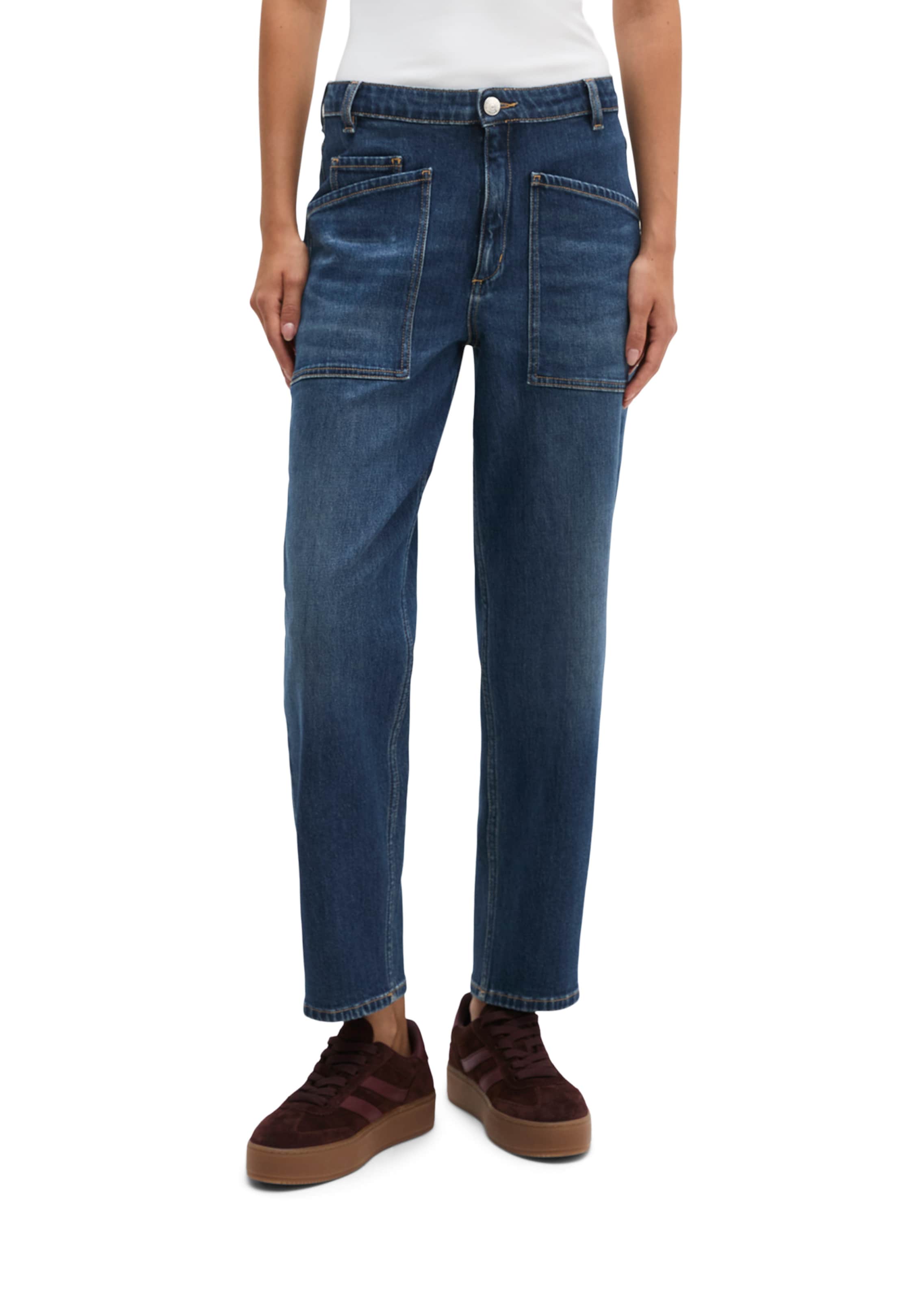 Marc O'Polo Barrel Jeans 'Iva' in Blue: front
