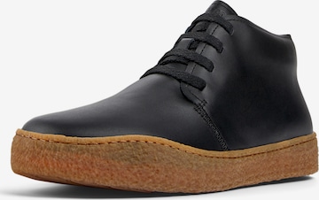 CAMPER Lace-Up Boots in Black: front