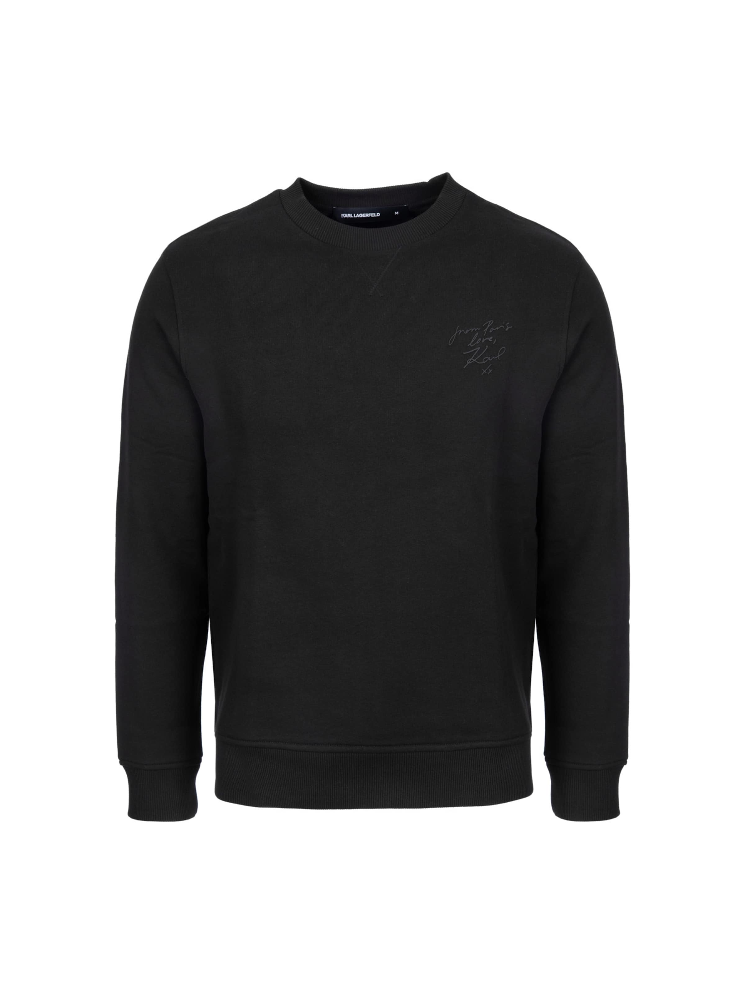 Karl Lagerfeld Sweatshirt in Zwart: voorkant