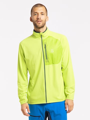 Haglöfs Athletic Fleece Jacket 'Mirre Mid' in Green: front