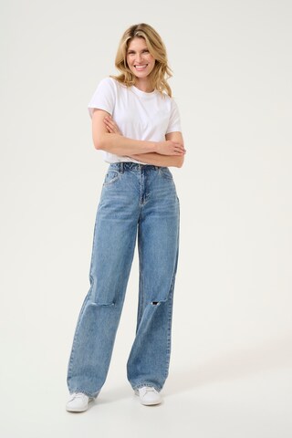 Kaffe Wide Leg Jeans 'Margot' in Blau
