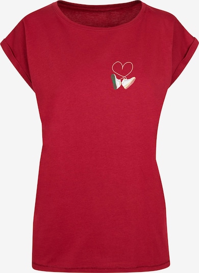 Mister Tee Tričko 'Kicks Love' - zelená / burgundská červeň / bílá, Produkt