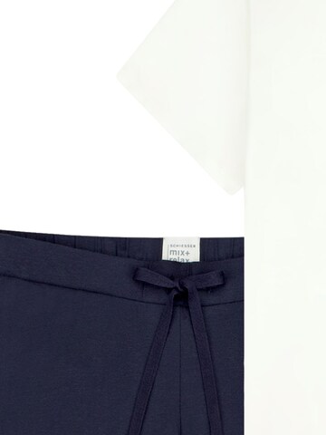 SCHIESSER Pajama 'Mix & Relax' in Blue