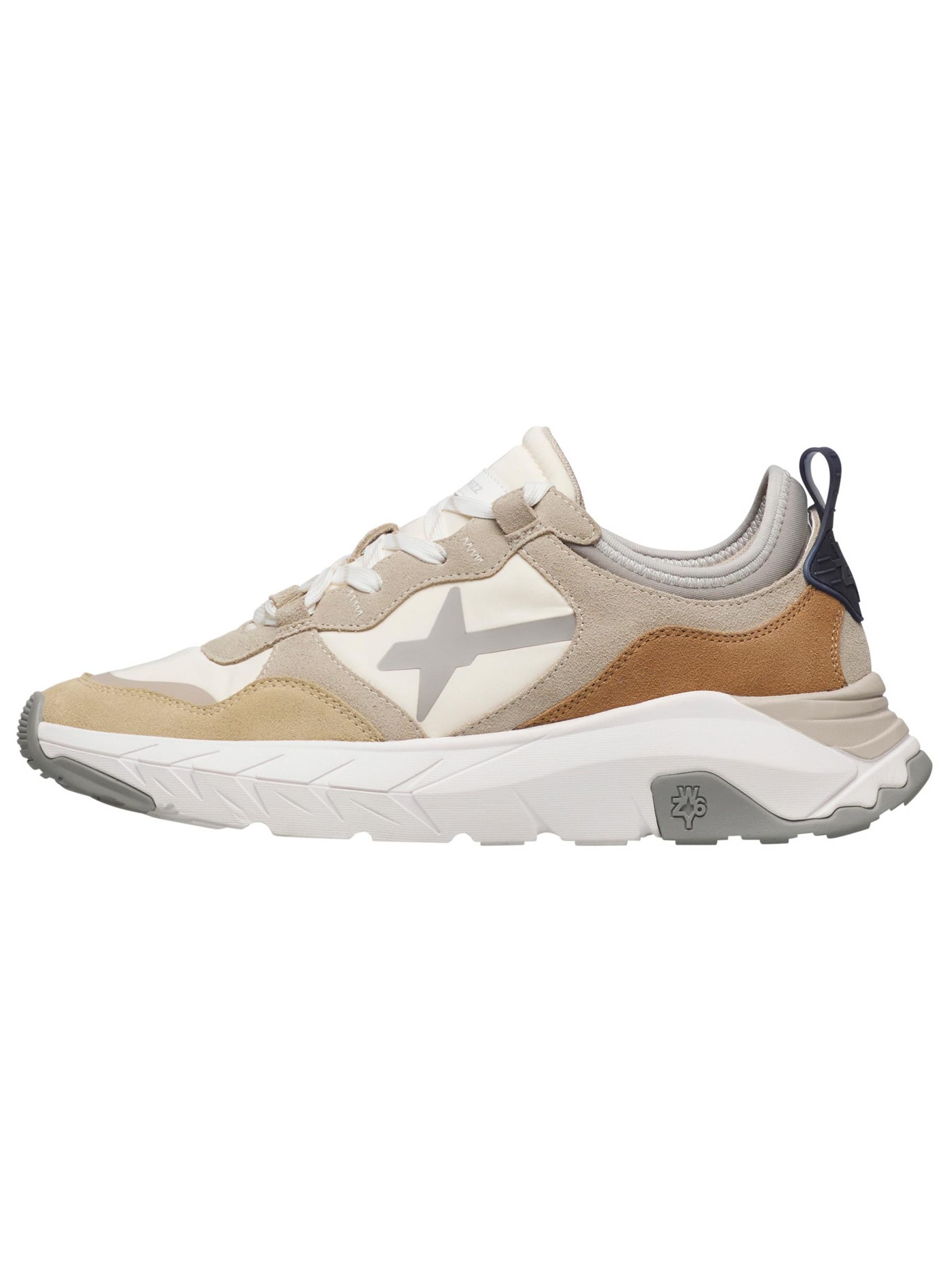 W6YZ Platform trainers 'NEXT-M.' in Beige: front