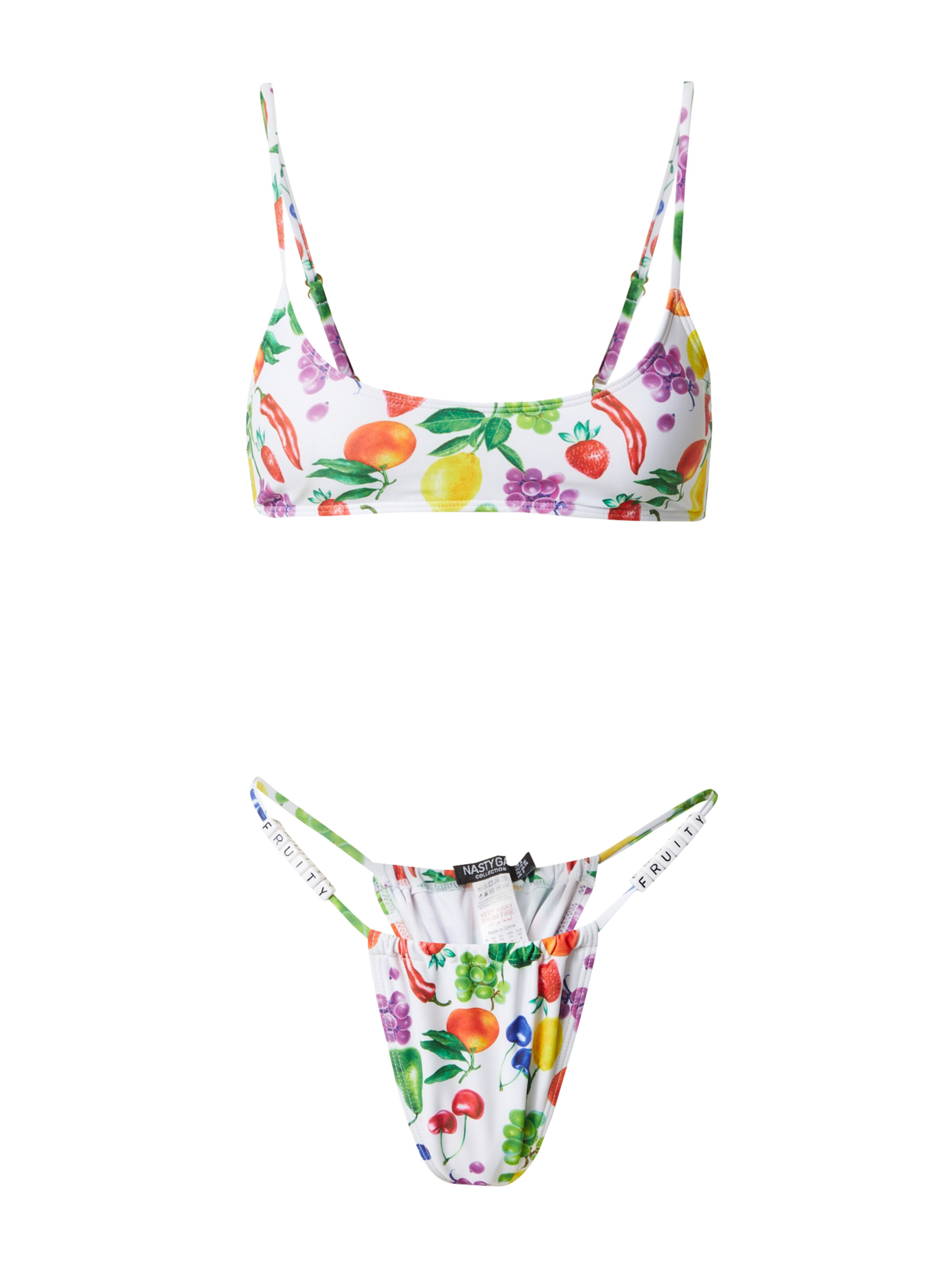Nasty Gal Bustier Bikini i hvid: forside