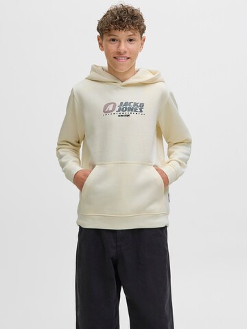 Sweat Jack & Jones Junior en beige : devant