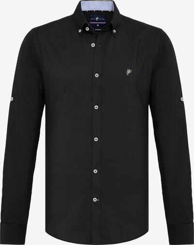 DENIM CULTURE Poslovna košulja 'JONES' u svijetloplava / crna / bijela, Pregled proizvoda