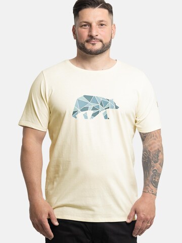 FORSBERG Shirt 'Espenson T-Shirt mit Brustlogo' in Beige