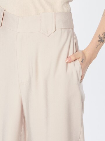 ABOUT YOU Wide leg Trousers 'Valentine' in Beige