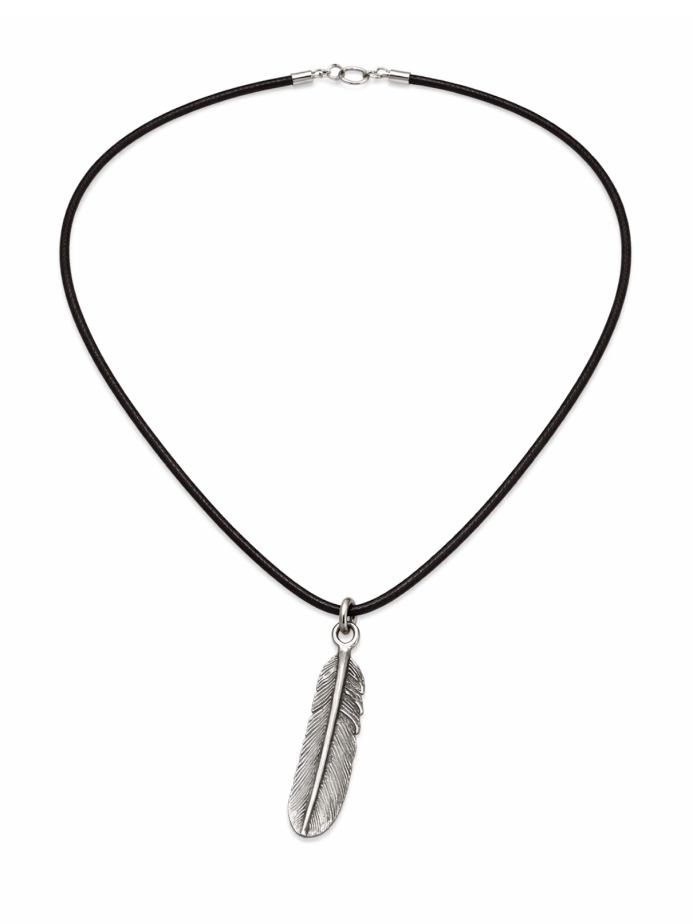 Eternal Necklace 'Feder' in Silver: front