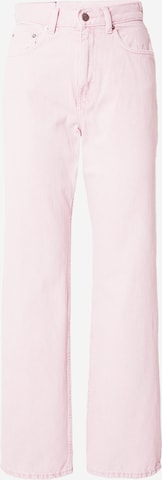 Dr. Denim Wide Leg Jeans 'Echo' i pink: forside
