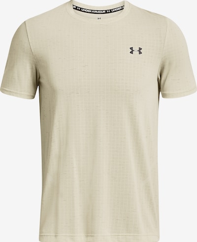 UNDER ARMOUR Performance Shirt 'Seamless Grid ' in Pastel yellow / Black, Item view