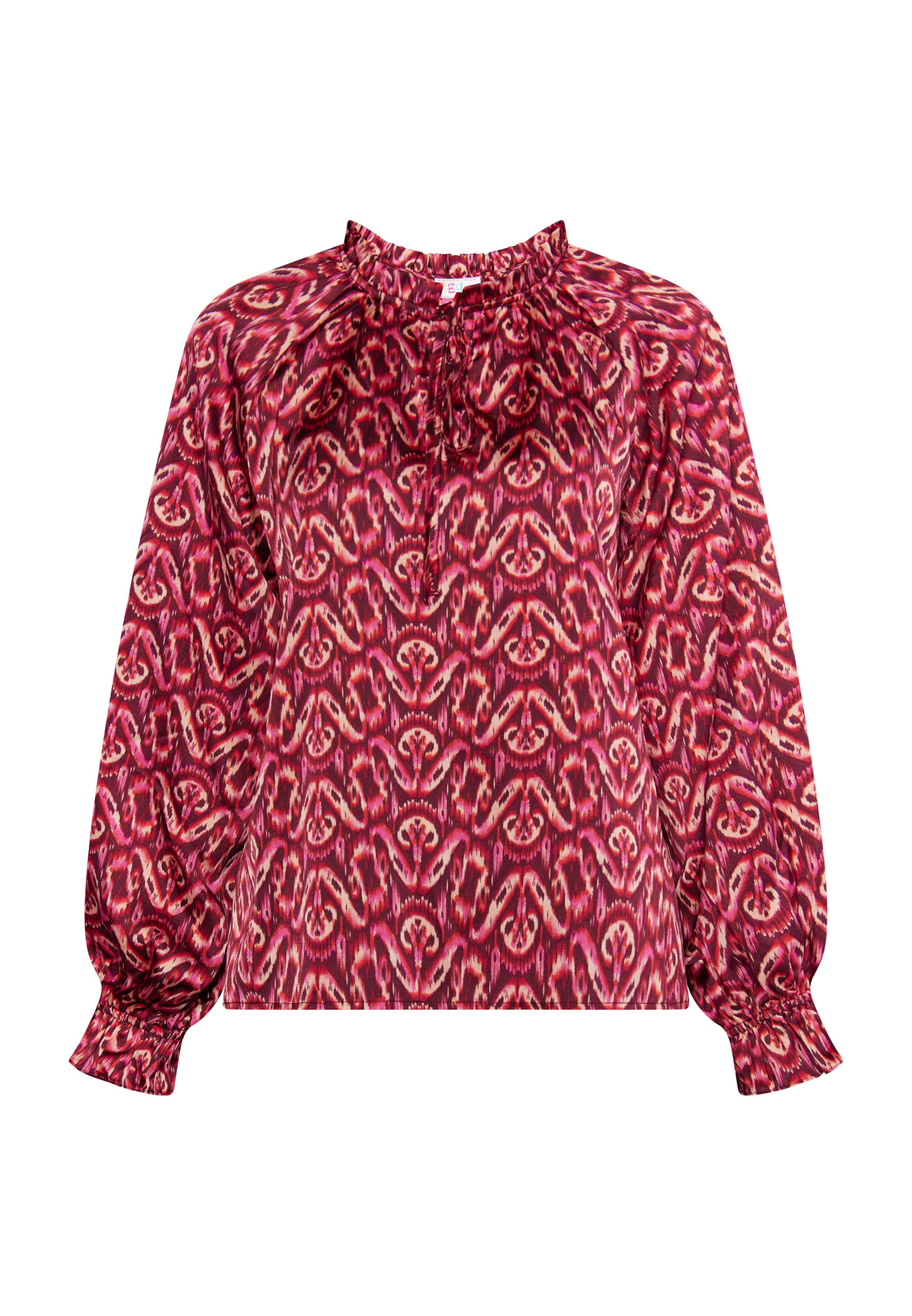 IZIA - Blusa em rosa: frente