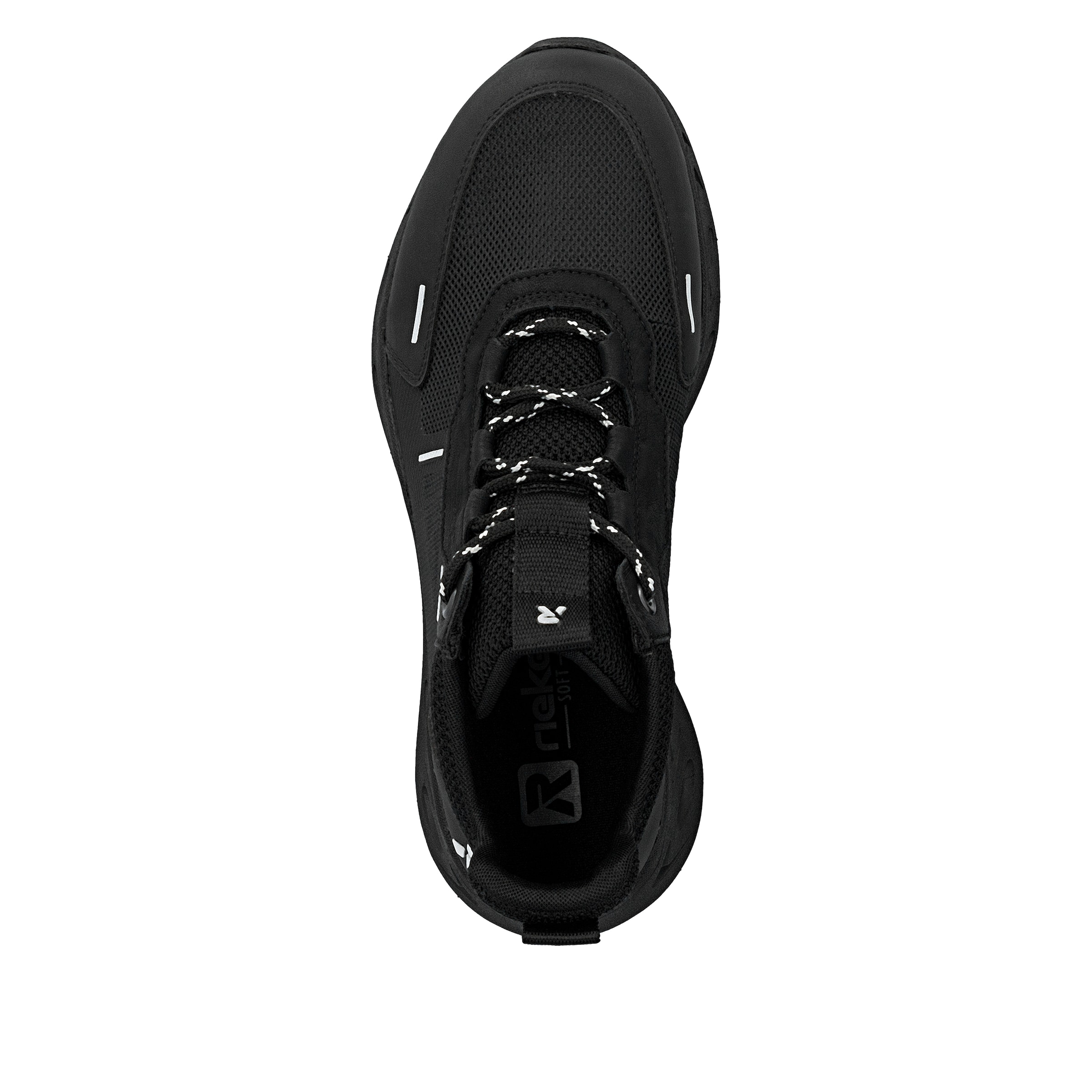 Rieker High-Top Sneakers in Black