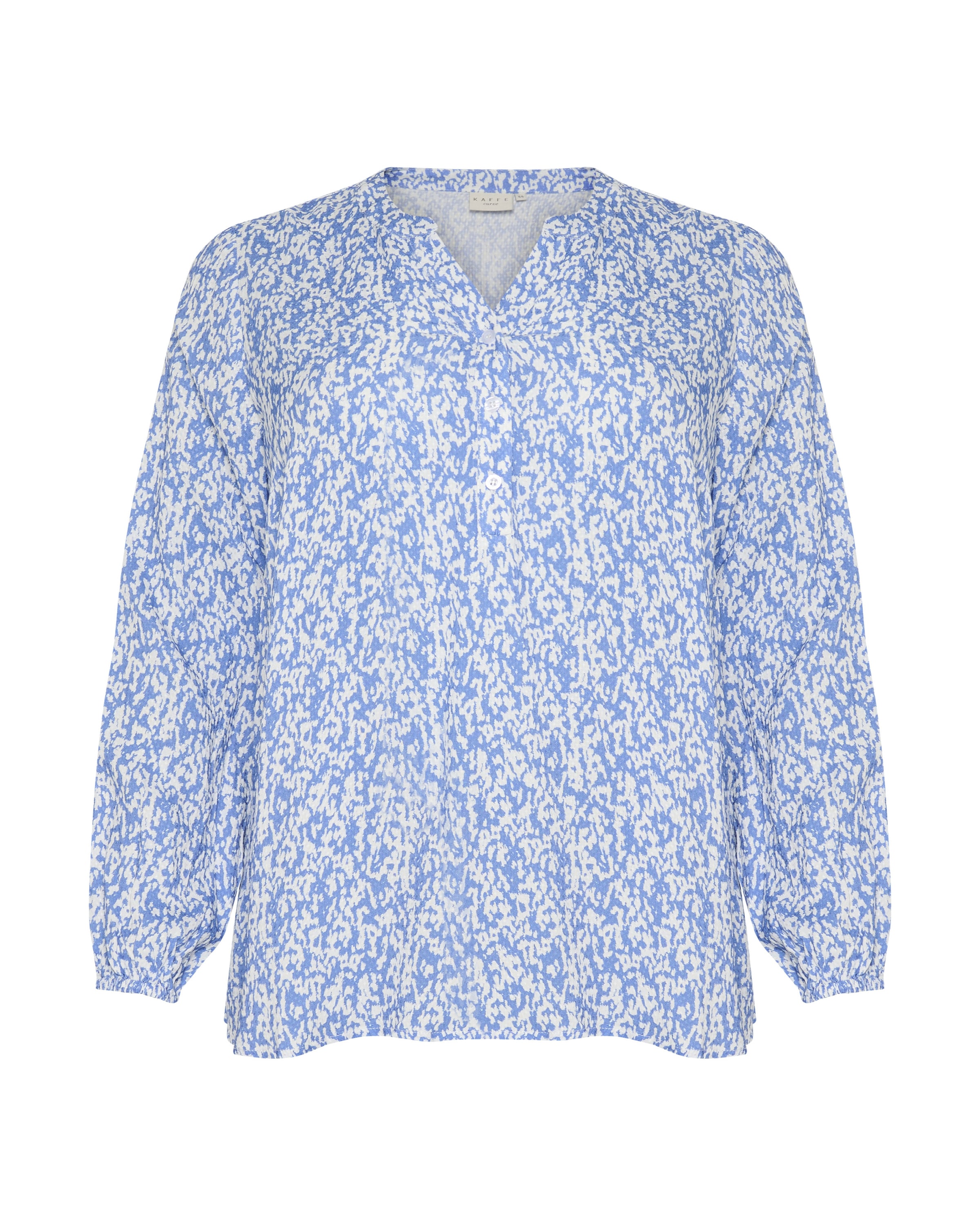 KAFFE CURVE Bluse 'KA Mahlena' i blå: forside