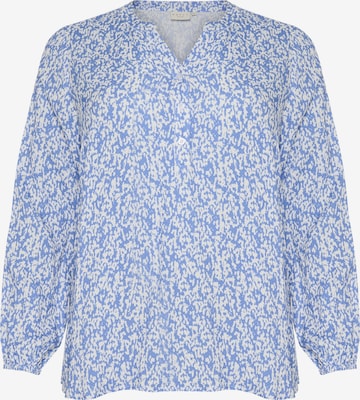 Camicia da donna 'KA Mahlena' di KAFFE CURVE in blu: frontale