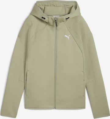 Veste de survêtement PUMA en vert : devant