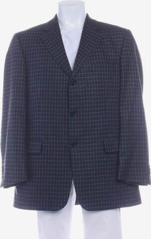 Zegna Suit Jacket in M-L in Blue: front