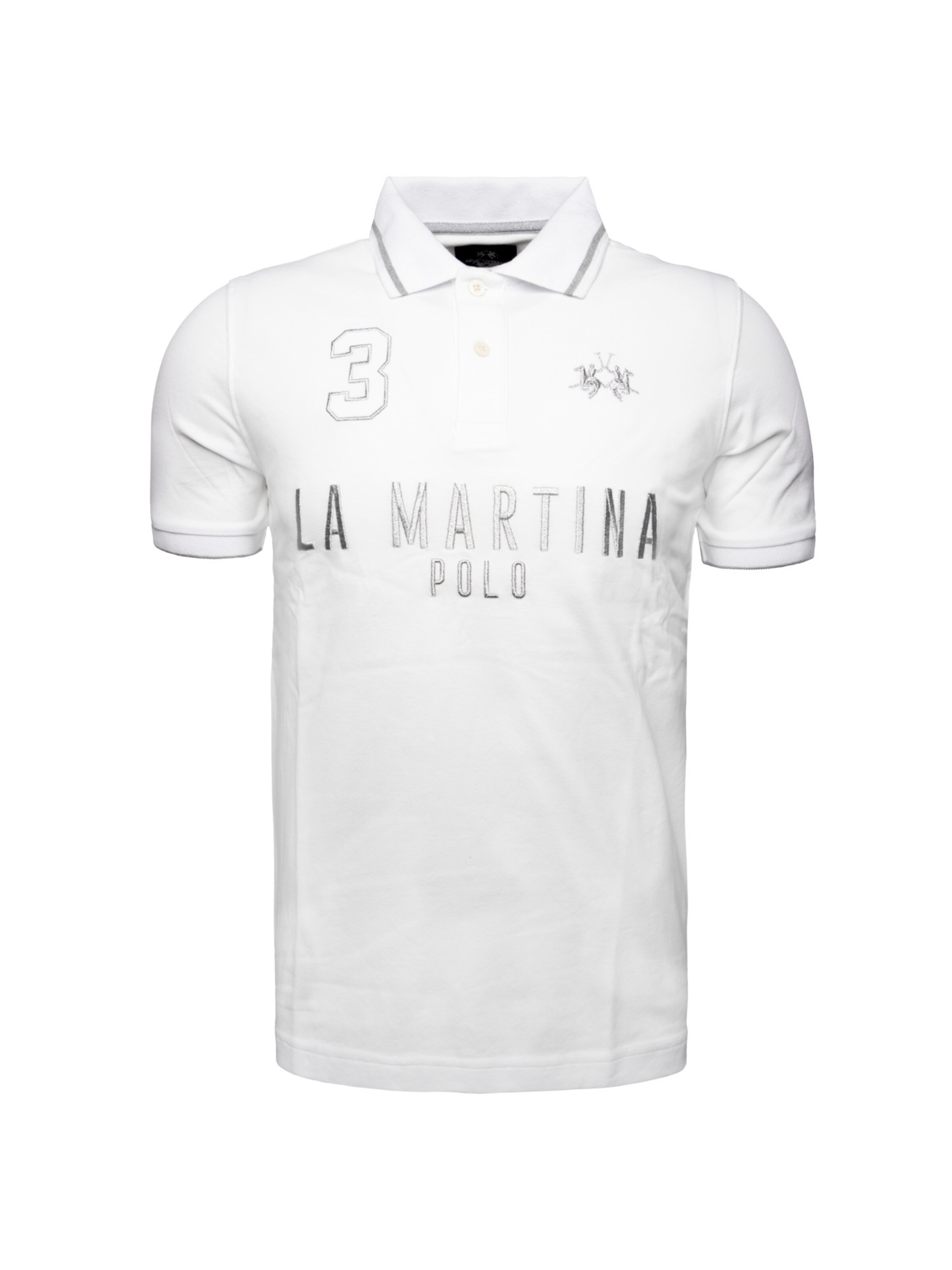 T-Shirt 'MAP320' La Martina en blanc : devant