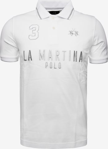 La Martina - Camisa 'MAP320' em branco: frente