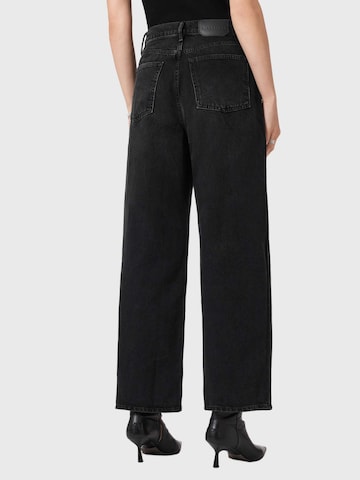 AllSaints - Perna larga Calças de ganga 'Aki' em preto
