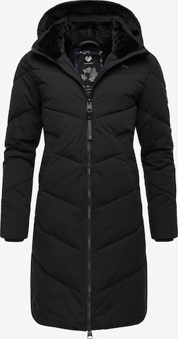 Ragwear Winter Coat 'Rebelka' in Black: front