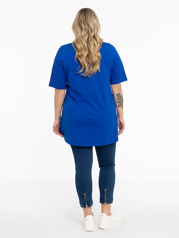 YOEK Tunic ' COTTON ' in Blue