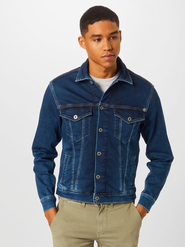 Pepe Jeans Between-Season Jacket 'PINNER' in Blue: front