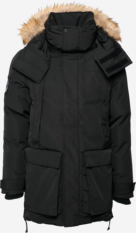 Superdry Téli parka 'Everest' - fekete: elől