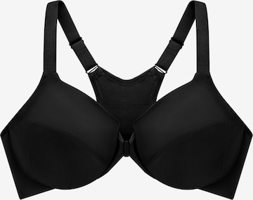 GLAMORISE T-shirt Bra 'WonderWire' in Black: front