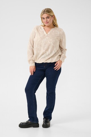 KAFFE CURVE - Blusa 'KCDiana' em cinzento