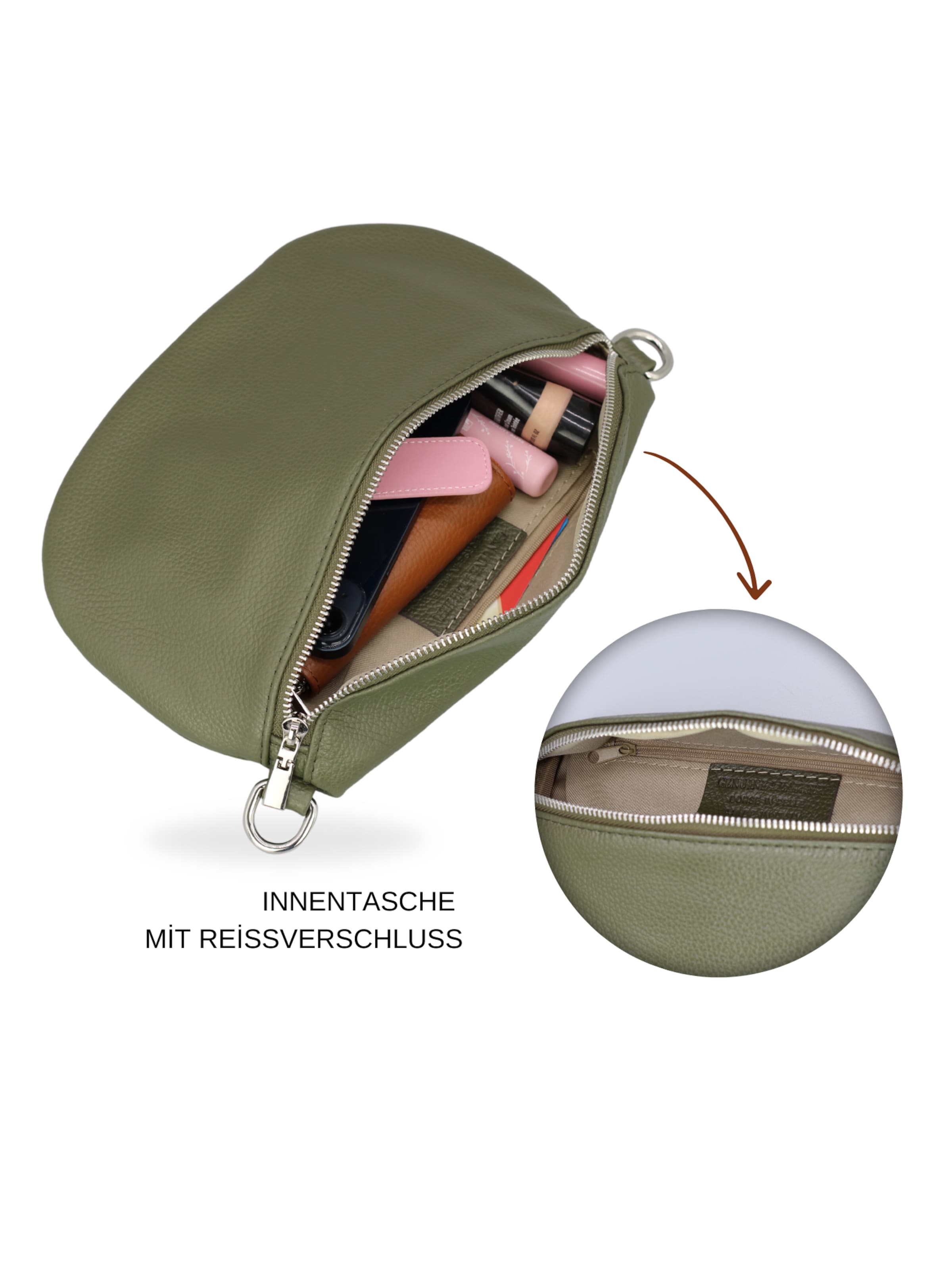 Brise Skuldertaske 'Afia' i grøn