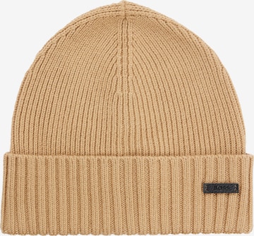 BOSS Beanie 'Fati' in Beige: front