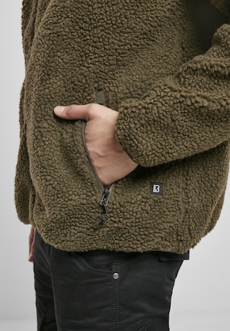 Brandit Fleece jas in Groen