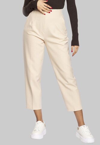 FRESHLIONS Regular Stoffhose 'Nena' in Beige: Vorderseite