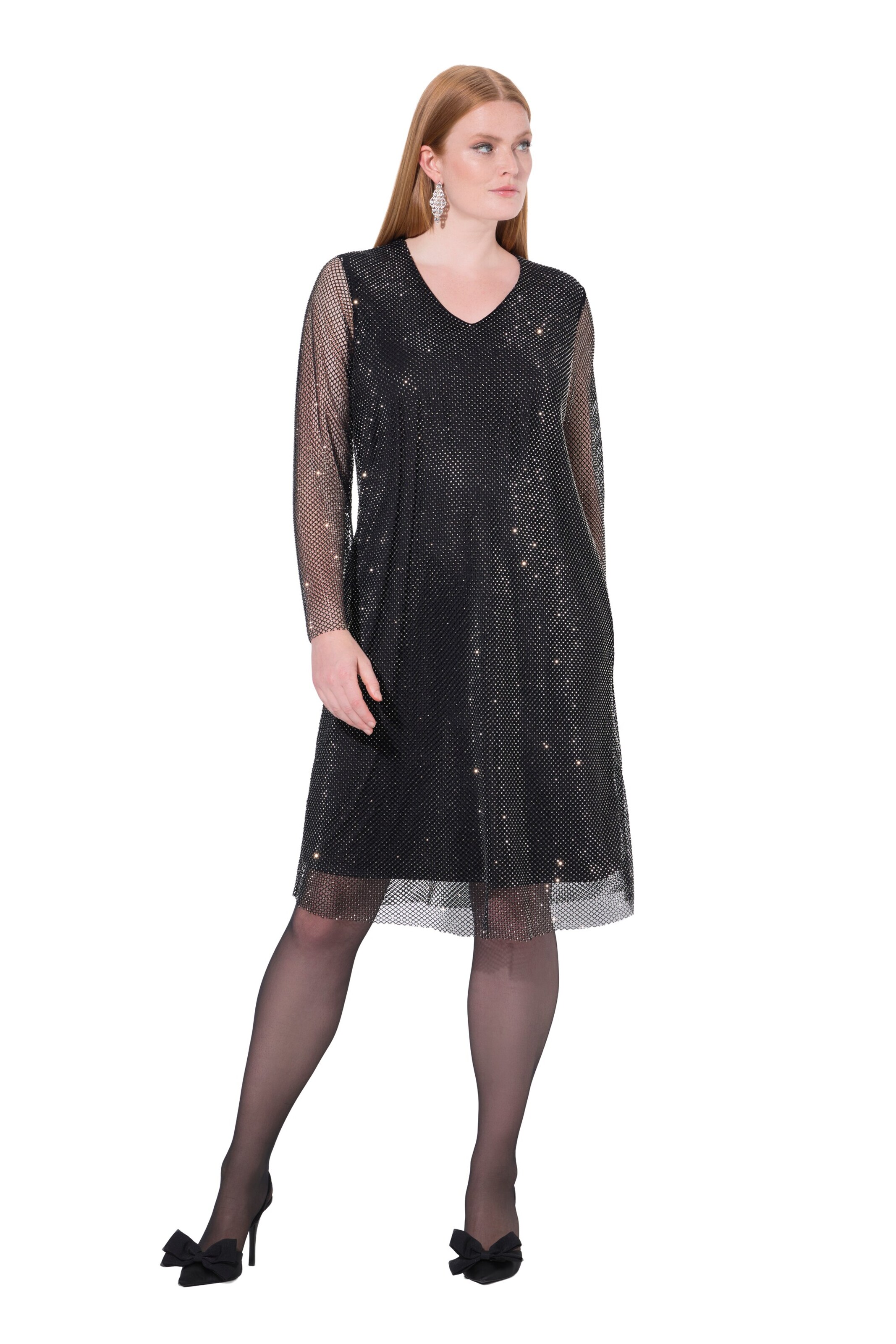 Ulla Popken Dress in Grey: front