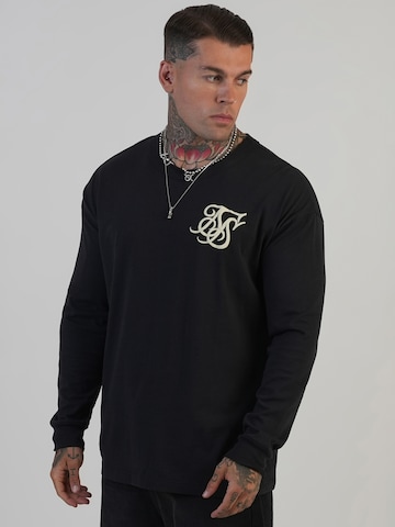 SikSilk Shirt in Black: front