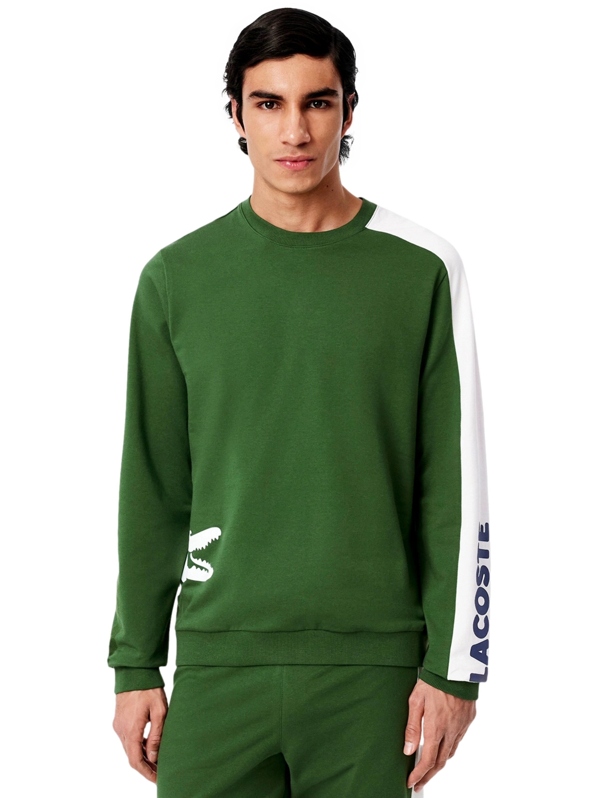LACOSTE Sweatshirt in Groen: voorkant