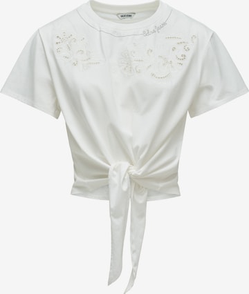 T-shirt Salsa Jeans en blanc : devant